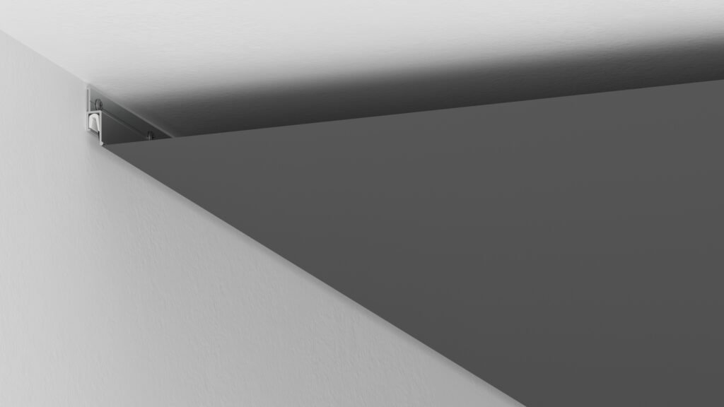 matte-black stretch ceiling